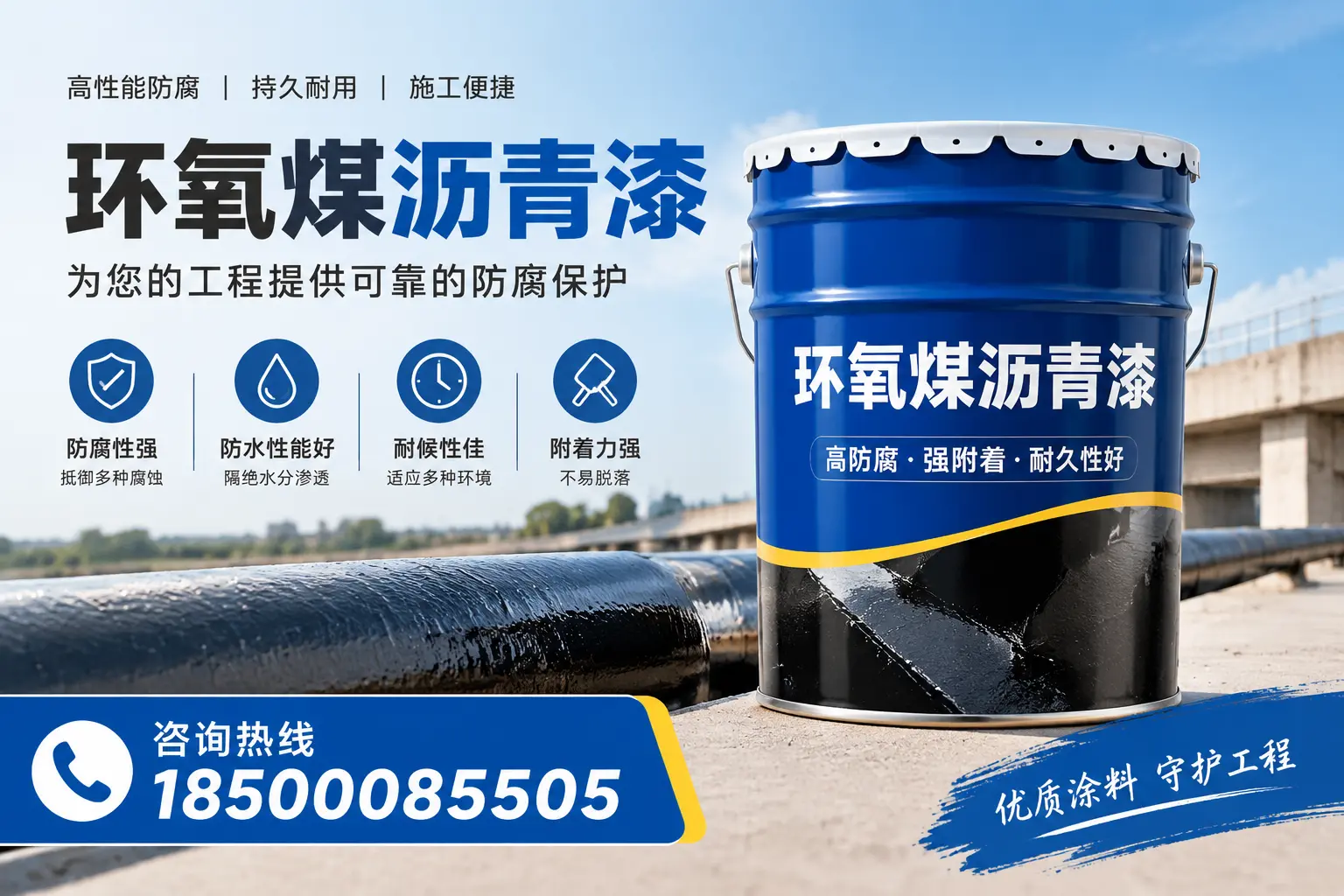环氧煤沥青漆的成分解析,六安用户了解施工材料